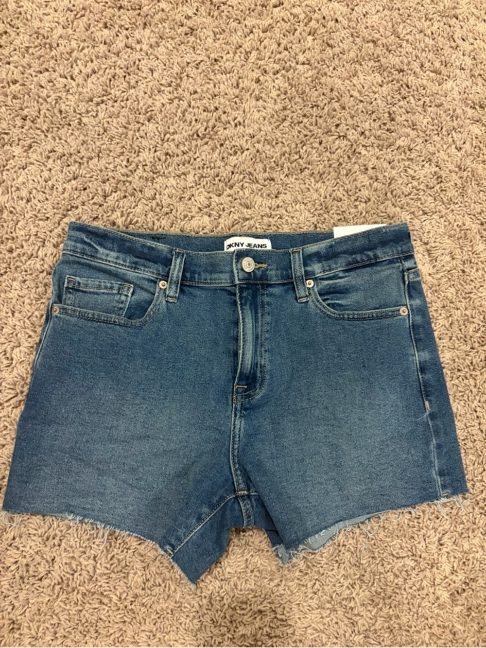 DKNY Light and Medium Blue Denim Waistband Jeans